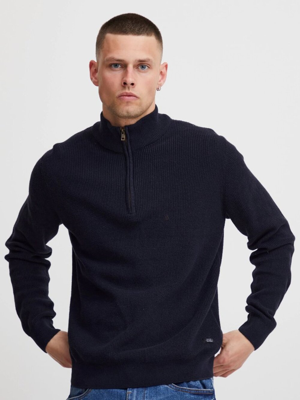 Blend Black Codford Half Zip Pullover/16610